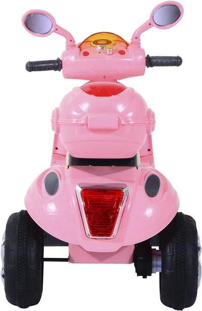 HOMCOM Elektro Kindermotorrad Elektromotorrad Kinderelektroauto Kinderfahrzeug Dreirad, 6V, Metall+P
