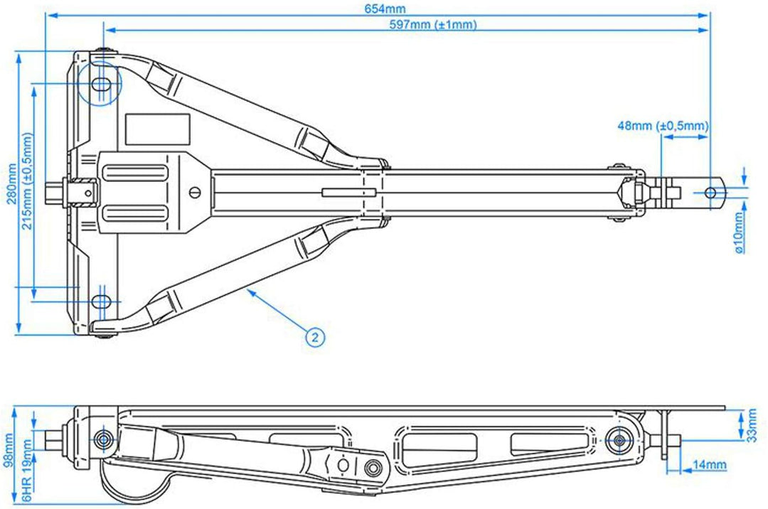 4x PROPLUS Ausdrehstütze Stützfuss Steckstütze Wohnwagen 19mm Kurbelstützen 600kg