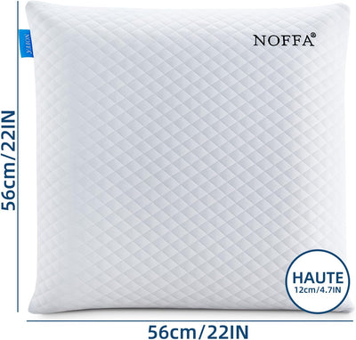 NOFFA Weich Viscoelastisches Schlafkissen für Seiten- und Rückenschläfer Bauchschläfer, Memory Foam