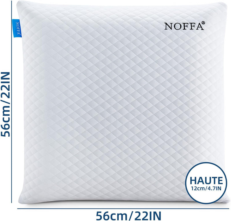 NOFFA Weich Viscoelastisches Schlafkissen für Seiten- und Rückenschläfer Bauchschläfer, Memory Foam