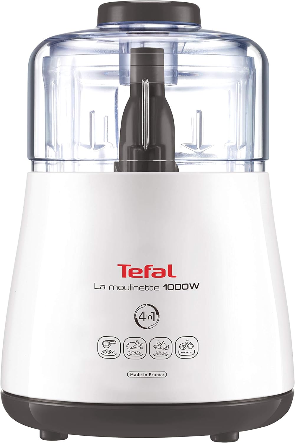 Tefal DPA 130 DPA130 La Moulinette Elektrischer Zerkleinerer (1000 Watt, 330 g) weiss & WMF Kult X M