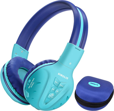 SIMOLIO Bluetooth Kinder Kopfhörer mit Lautstärkebegrenzung, Faltbar & tragbar Kopfhörer mit BT, Wir