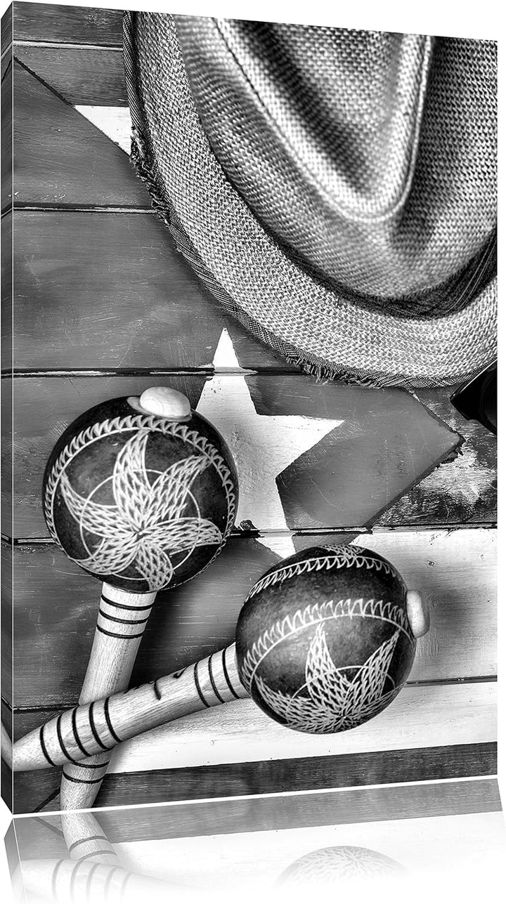 Pixxprint Kuba Stillleben / 100x70cm Leinwandbild bespannt auf Holzrahmen/Wandbild Kunstdruck Dekora