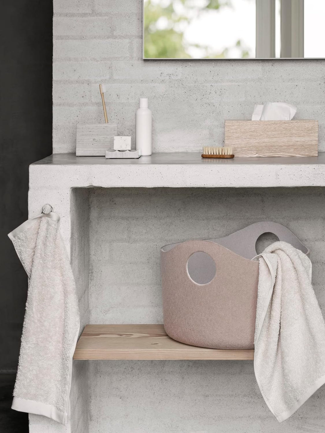 blomus Kosmetiktuchbox -WILO- aus Holz, Box für Kosmetik- & Taschentücher, Tücherbox nachfüllbar, Ta