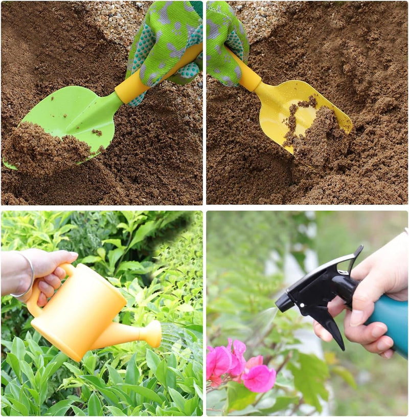 Wedhapy Kids Gardening Set Kids Gardening Tools 20pcs/Set Mini Ergonomic Kleinkind Gartenset Tragbar