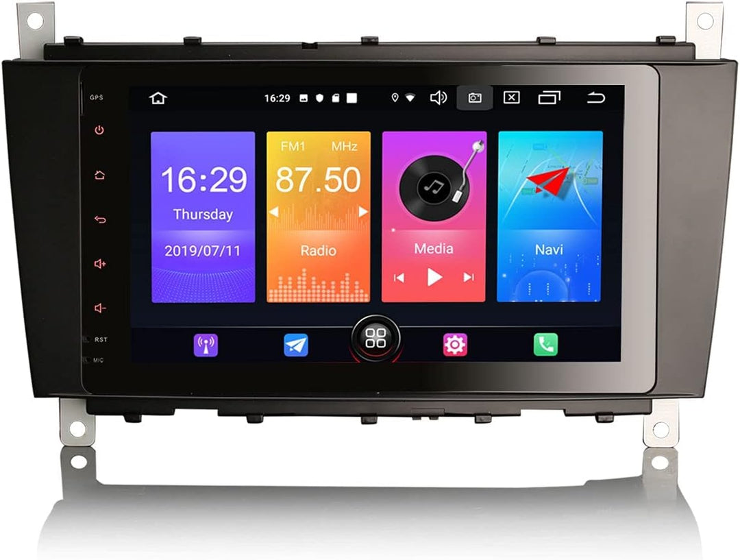 GONFEN Android 11 Autoradio Für Mercedes Benz C-Klasse W203 CLC Klasse C180 CLK Klasse W209 Unterstü