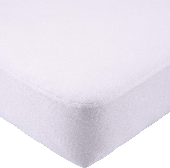 SETEX Kalmuck Spannbetttuch, 100 x 200 cm grosser Matratzenschoner, 100 % Baumwolle, Classic, Weiss,