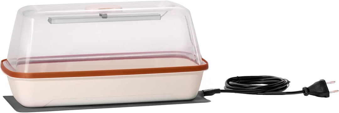 Romberg BoQube Gewächshaus inkl. LED + Heizmatte (Farbe Kupferbraun, PAK-frei, lebensmittelecht) 162