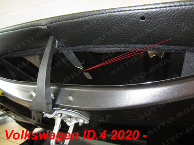 Auto-Bra AB3-00615 Carbon Optik kompatibel mit VW Volkswagen ID4 Bj. ab 2020 Haubenbra Steinschlagsc