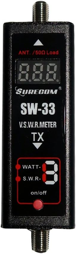 Mcbazel SURECOM SW-33 Mark II 100 W 125-525 MHz Mini-Digital-VHF-UHF-Zweiwege-Funk-Handmessgerät für