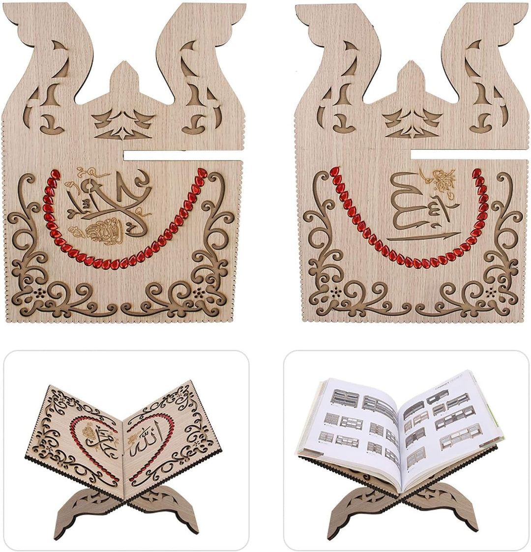 Koran Buchhalter, Koran Stand, Carving Desktop Home Dekoration für Anbetung Schrift Bücherregal Lese