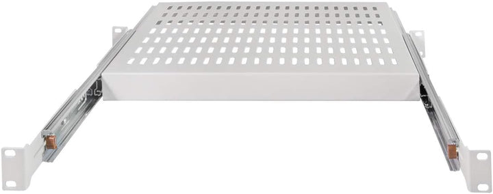 LogiLink SF1S65G - Ausziehbarer Fachboden (1 HE) für Stand-, Serverschränke mit 800mm Tiefe, 35kg Tr