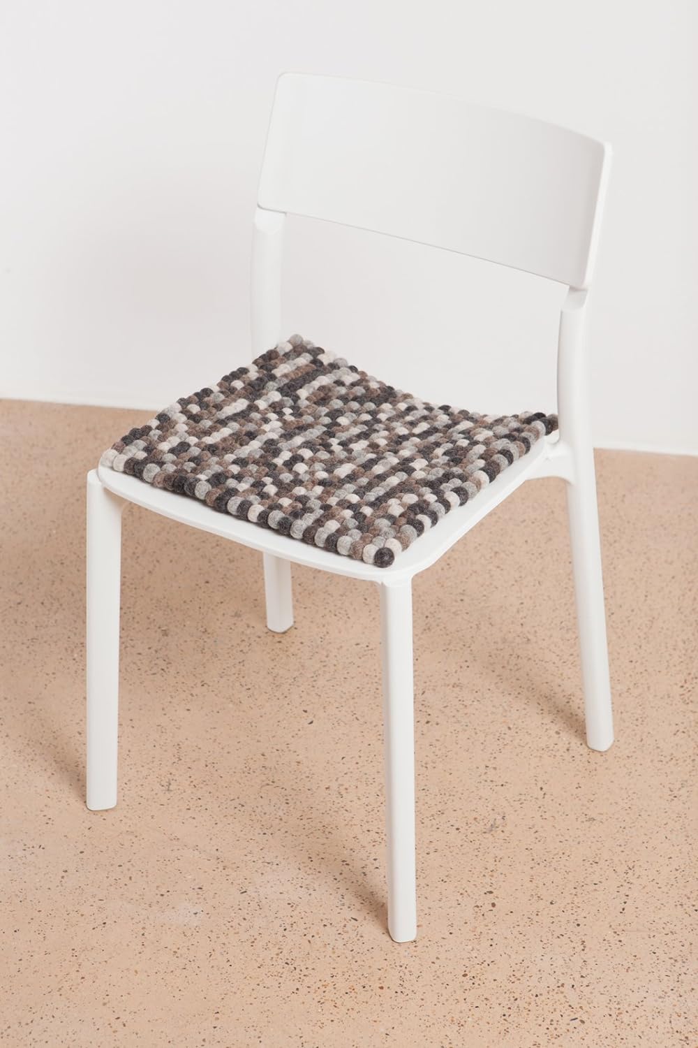 myfelt Néla Sitzauflage, Wolle, Mehrfarbig, 36 x 36 cm, Mehrfarbig
