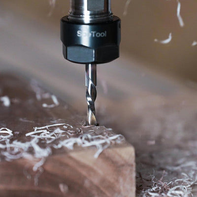 SpeTool 2 Stück Spiralnutfräser 8mm Schaft Upcut 32mm Schnittlänge Nutfräser Nutfräser Holzfräser Sp