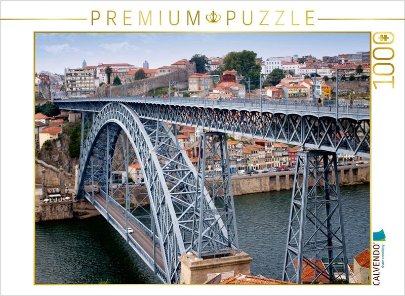 CALVENDO Puzzle Porto - Brücke Ponte Dom Luís I - Portugal 1000 Teile Lege-Grösse 64 x 48 cm Foto-Pu