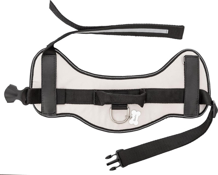 Geschirr für Hunde, Drucklos, Hundegeschirr, Reflektierend, Beschriftungen, R4: 73-97 cm, Beige R4: