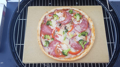 Pizzastein Pizzaplatte Steinofen Flammkuchen 40x30x3cm Lebensmittelecht für Backofen Herd und Grill