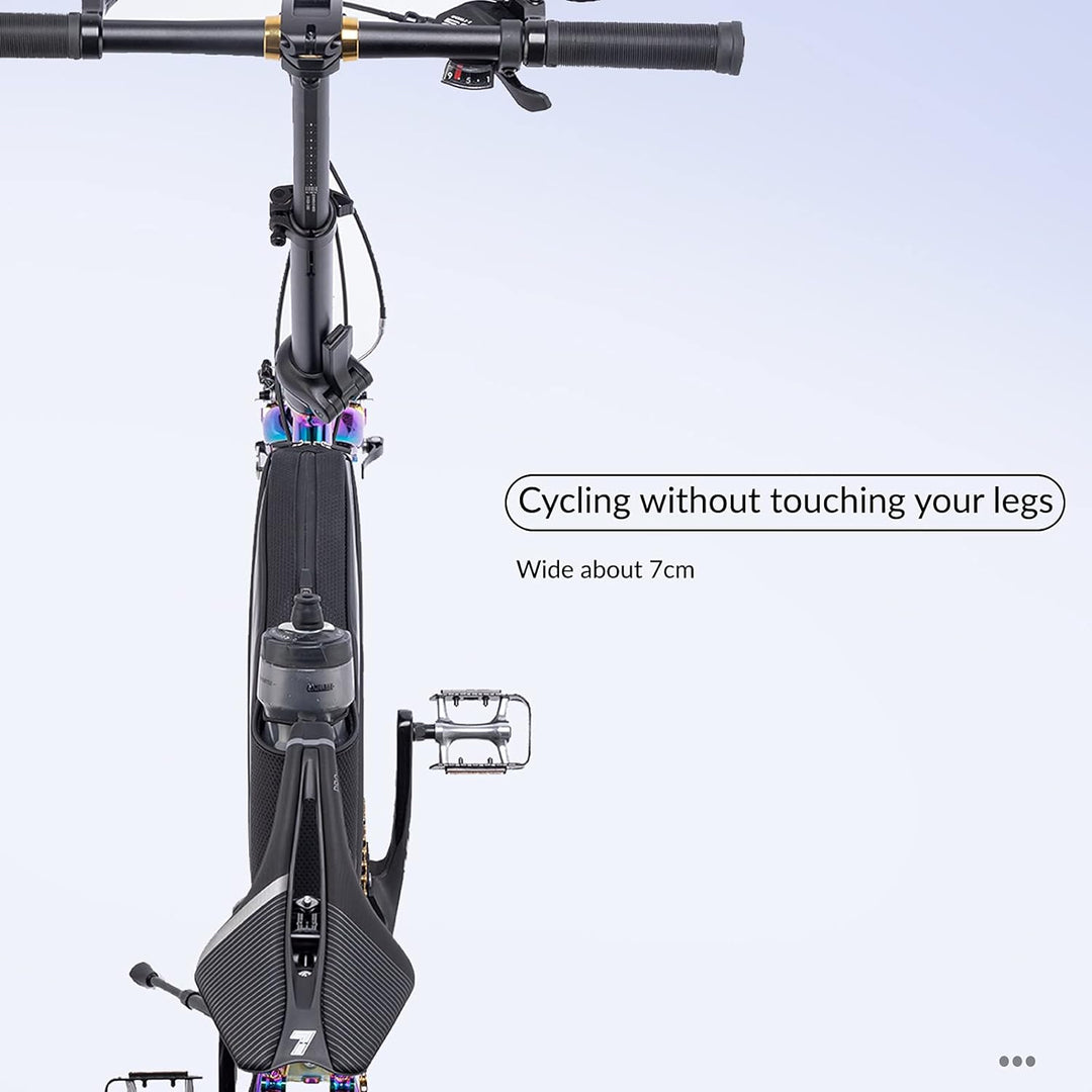 ROCKBROS Fahrradtasche Wasserdicht Rahmentasche Dreieckstasche mit Wasserflaschentasche für Faltrad