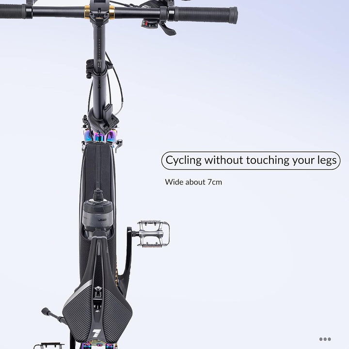 ROCKBROS Fahrradtasche Wasserdicht Rahmentasche Dreieckstasche mit Wasserflaschentasche für Faltrad
