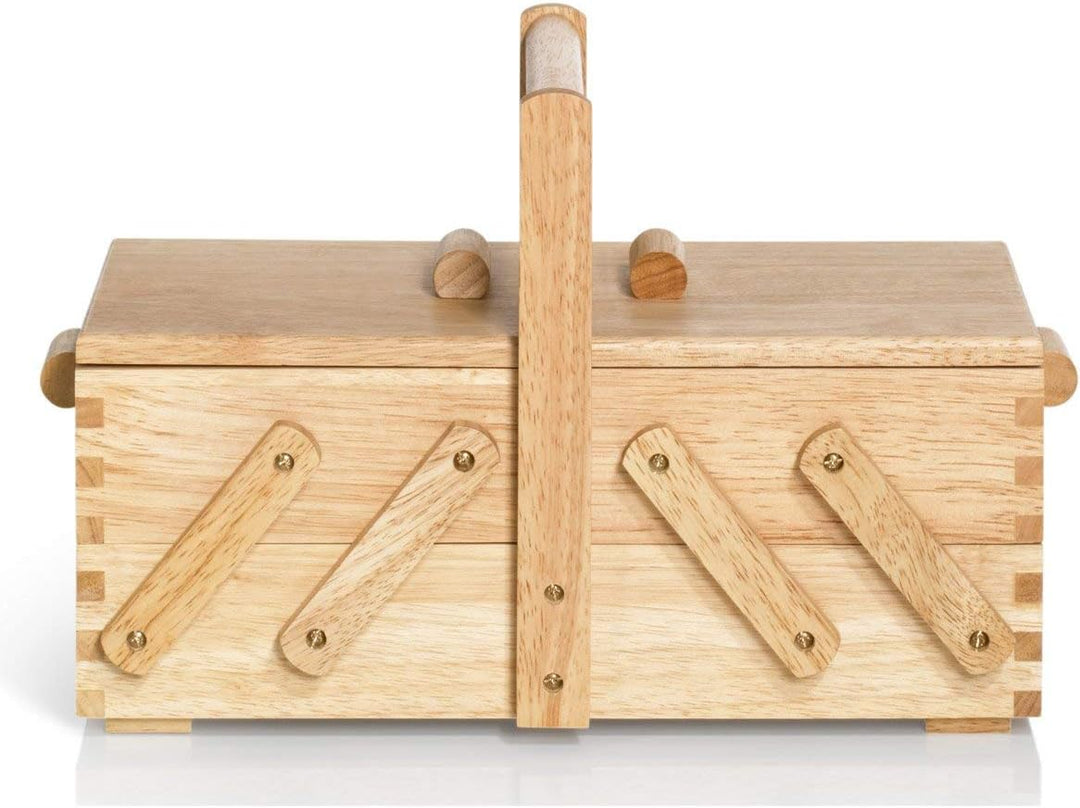 Prym 612545 Nähkasten/Nähkästchen aus hellem Holz, S