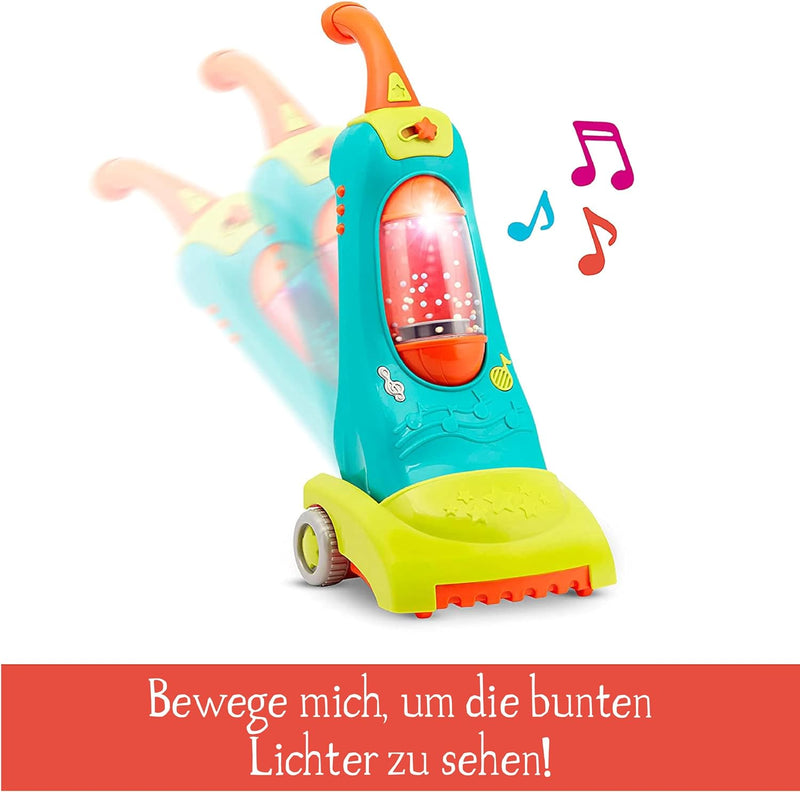 Battat BT2741C1Z Kinder Staubsauger mit Musik, Lichtern und realistischen Geräuschen, Haushaltsspiel