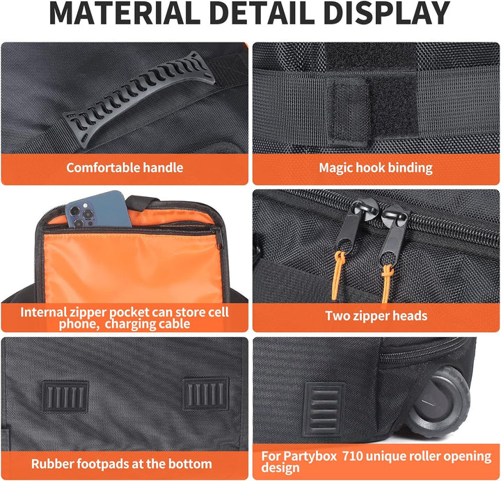 LICHIFIT Lautsprecher Aufbewahrungstasche Fall Tragbare Reise Rucksack Schutzhülle Fall Shell Skin S