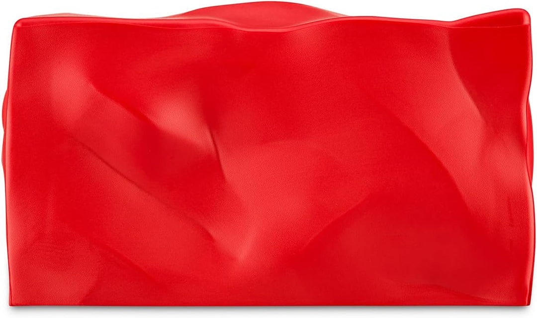 Essey Kosmetiktücher-Box Wipy Cube II, rechteckiger Taschentuchspender, Design Taschentuchbox Rot, R