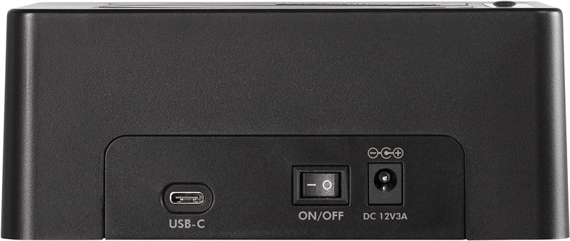 LogiLink QP0028 Quickport USB 3.1 GEN2 für 2X 2,5/3,5" HDD/SSD (2-Bay) Schwarz, único für 2x HDD/SSD