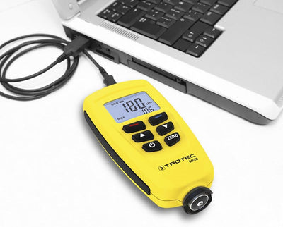 TROTEC Lackmessgerät BB20 – Lackschichten Messgerät für Auto – Messbereich 0 bis 1.250 µm, Speicher