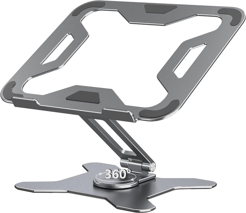 Teskyer 360° Drehung Laptop Ständer, Verstellbarer Laptop Stand, Aluminiumlegierung Laptopständer, H