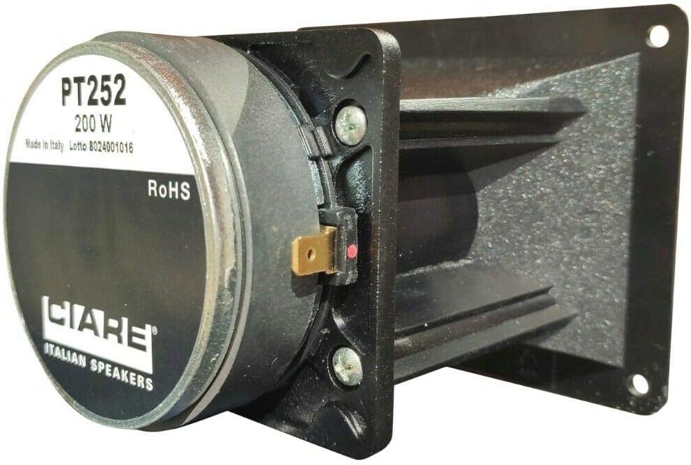 1 CIARE PT252 Driver Tweeter mit Kompression 12,00 x 9,00 cm 75 watt rms und 200 watt max impedanz 8