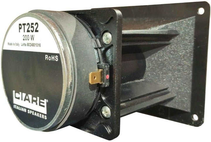 1 CIARE PT252 Driver Tweeter mit Kompression 12,00 x 9,00 cm 75 watt rms und 200 watt max impedanz 8