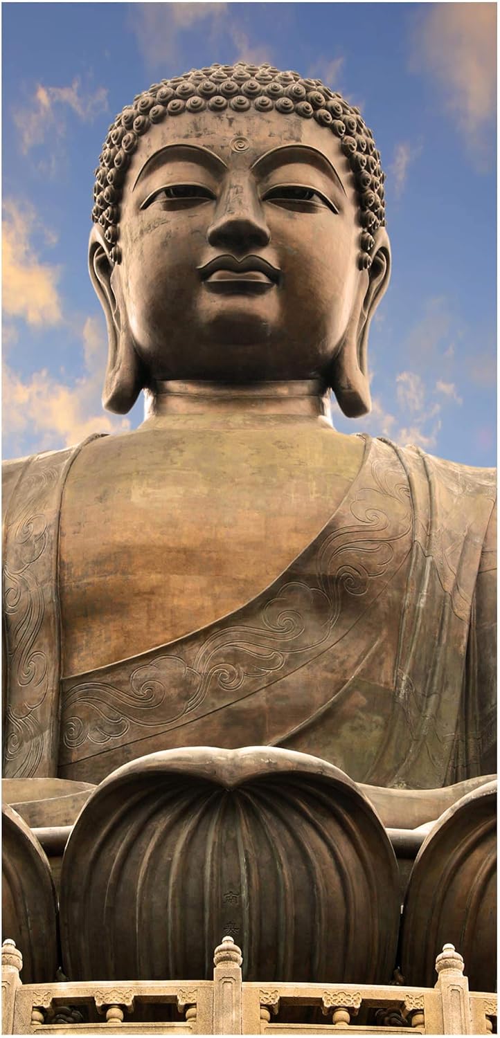 Bilderwelten Raumteiler Grosser Buddha 250x120cm inkl. transparenter Halterung 250x120cm incl. trans