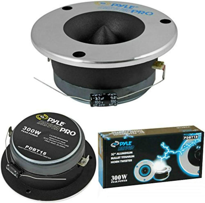 PAAR VON ÜBER TWEETER PYLE PDBT18 VON 300 WATT RMS E 600 WATT MAX ZU HEIRATEN VON 10,00 CM DI DIAMET
