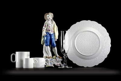 Alessi "Dressed", 4 Stück Sektflöte aus Kristallglas Aperitif, Aperitif