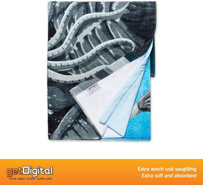 getDigital Cthulhu Badehandtuch - Grosses Strand Handtuch für Geeks, Nerds und Fantasy Fans - 140 x
