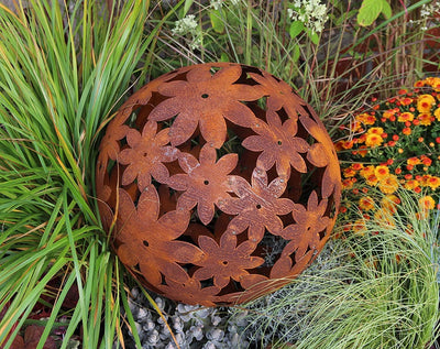 Bornhöft Edelrostkugel Kugel Metall Eisen Rost rostige Dekokugel Gartenkugel (40cm)