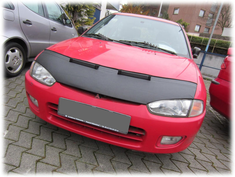 AB-00711 Carbon Optik Auto Bra kompatibel mit Mitsubishi Colt CJ0 Bj. 1996-2003 Haubenbra Steinschla