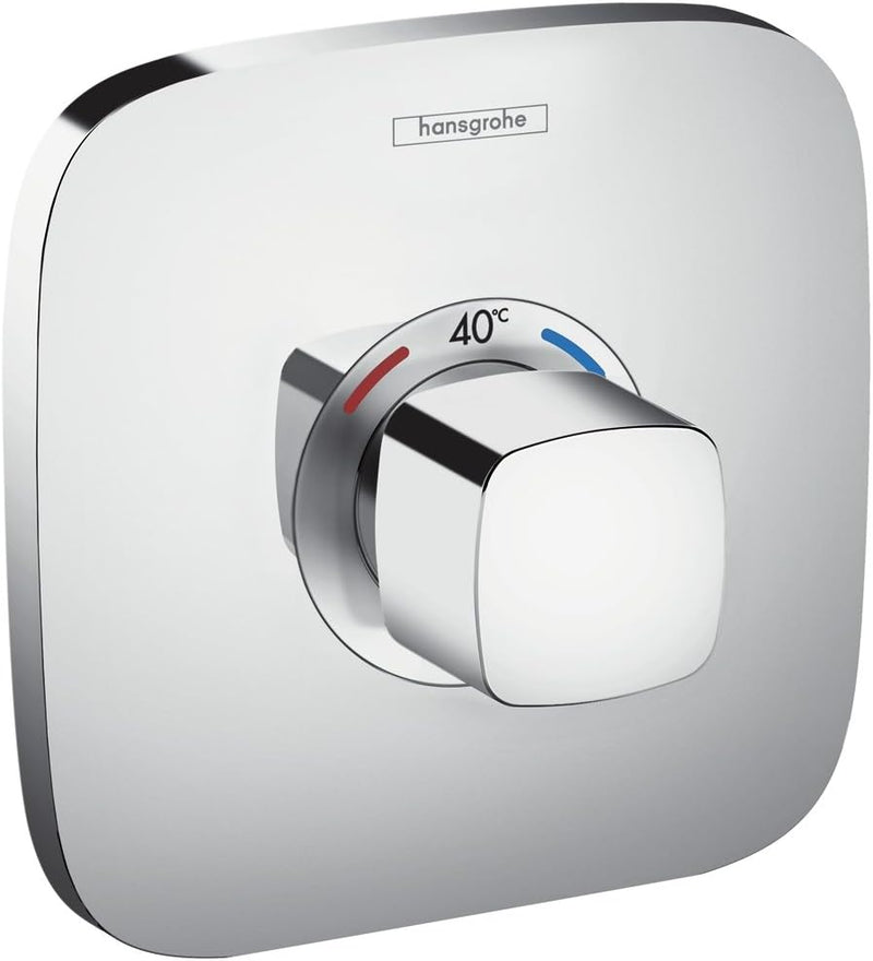 hansgrohe Ecostat E Unterputz Thermostat, für 1 Funktion, Chrom für Durchfluss bis ca. 37l/min Dusch