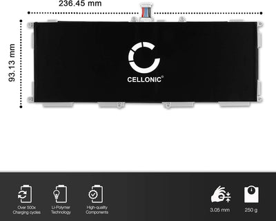 CELLONIC® Ersatz Akku EB-BT530FBU für Samsung Galaxy Tab 4 10.1 (SM-T530/SM-T531/SM-T533/SM-T535) 60