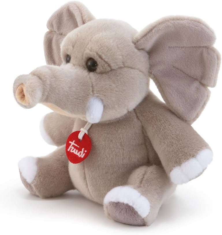 Trudi 27235 – Elefant Elio cm 22 Small Grau, Small Grau