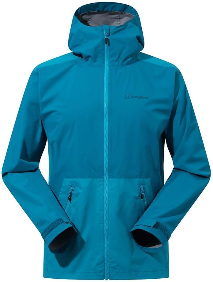 berghaus Herren Deluge Pro 2.0 Wasserdicht Jacke L Dschungel-Jewel/Deep Ocean, L Dschungel-Jewel/Dee