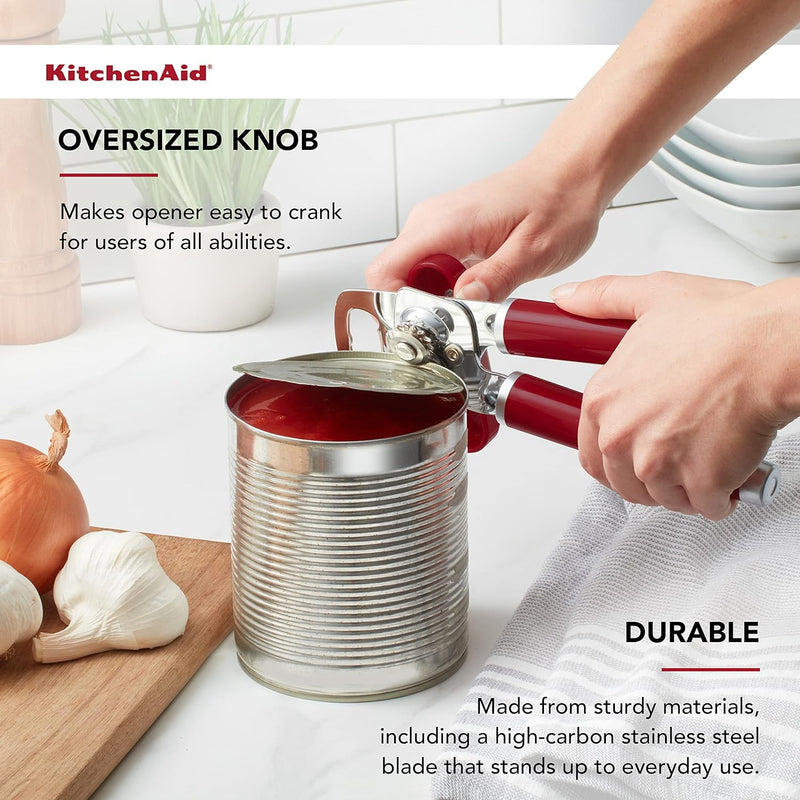 KitchenAid Klassischer Multifunktions-Dosenöffner/Flaschenöffner, 21 cm, Empire Red Einheitsgrösse R