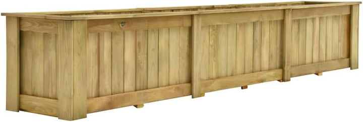 Tidyard Hochbeet 291 x 50 x 50 cm Kiefernholz Imprägniert Pflanzkübel Blumenkasten Pflanzkasten Blum