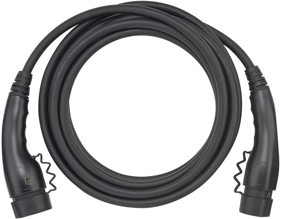 EV1 Typ 2 Ladekabel Elektroauto 22kW 32A 7 Meter 3-phasig Kabel mit IP55 zum Laden für Hybrid & E-Au