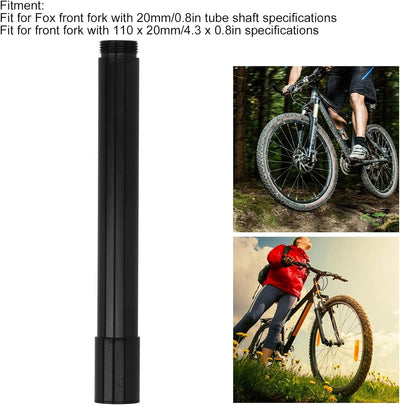 Alomejor Steckachse Fahrradgabel Achse Fahrrad Vorderradnabe 110x20mm Rohrwellenachshebel für Fox Vo