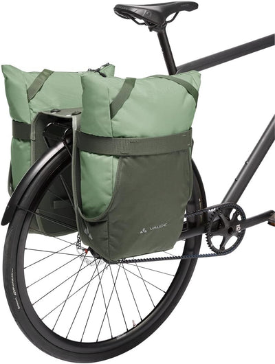 VAUDE TwinShopper - Fahrradtasche mit praktischer Shoppermöglichkeit, 44 Liter - Taschen einzeln nut