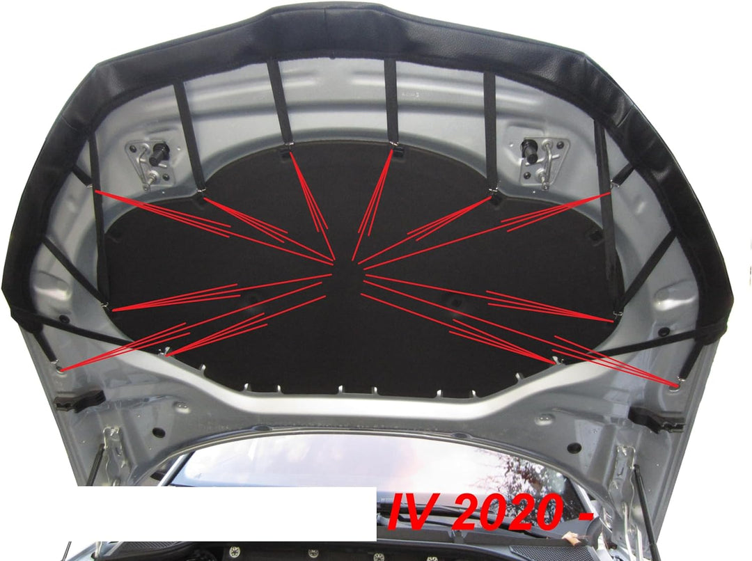Auto-Bra AB3-00580 Carbon Optik kompatibel mit Skoda Octavia IV Mk4 NX Bj. ab 2020 Haubenbra Steinsc