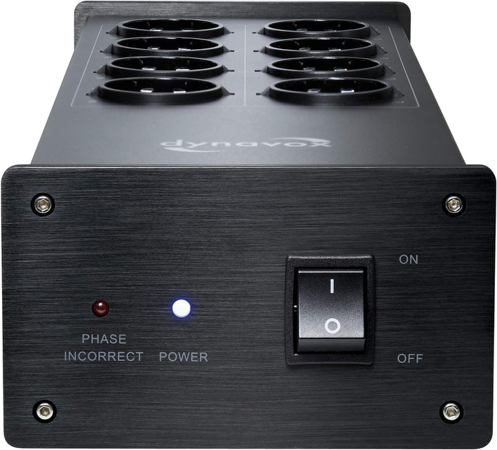 Dynavox 207410 HiFi-Steckdosenleiste Schwarz & Oehlbach Phaser - Hochwertiger Phasendetektor - Einfa