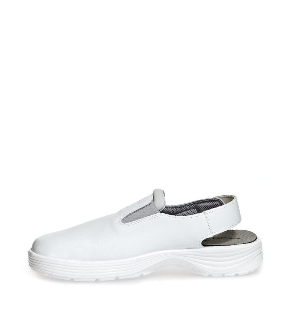 Abeba Clog 711130 - X-Light Glattleder weiss 37 EU, 37 EU